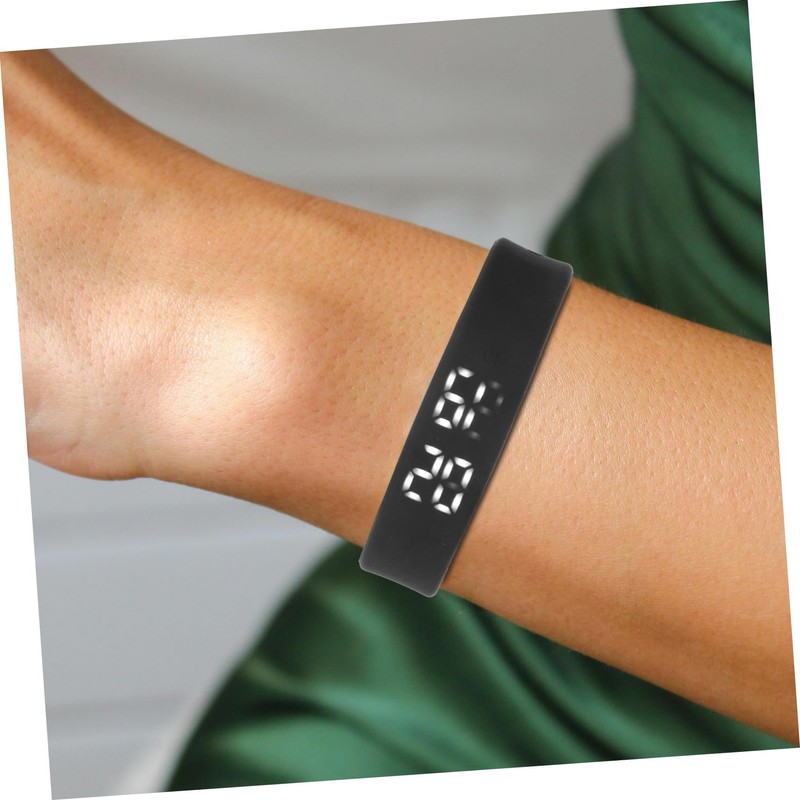 GOOHOCHY Wristband with Pedometer Sleep Black Ultra Thin Design Real