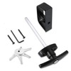 QANVEE Shed Door Latch T-Handle Lock Kit with 4 Keys,Storage