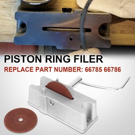 TEMSONE Piston Ring Cutting Wheel Filing Tool, Piston Ring Grinder, Piston Ring Clearance Adjustment Tool, Manual Piston Ring Filer with 120 Grit Carbide Grinding Wheel Replace# 66785 66786