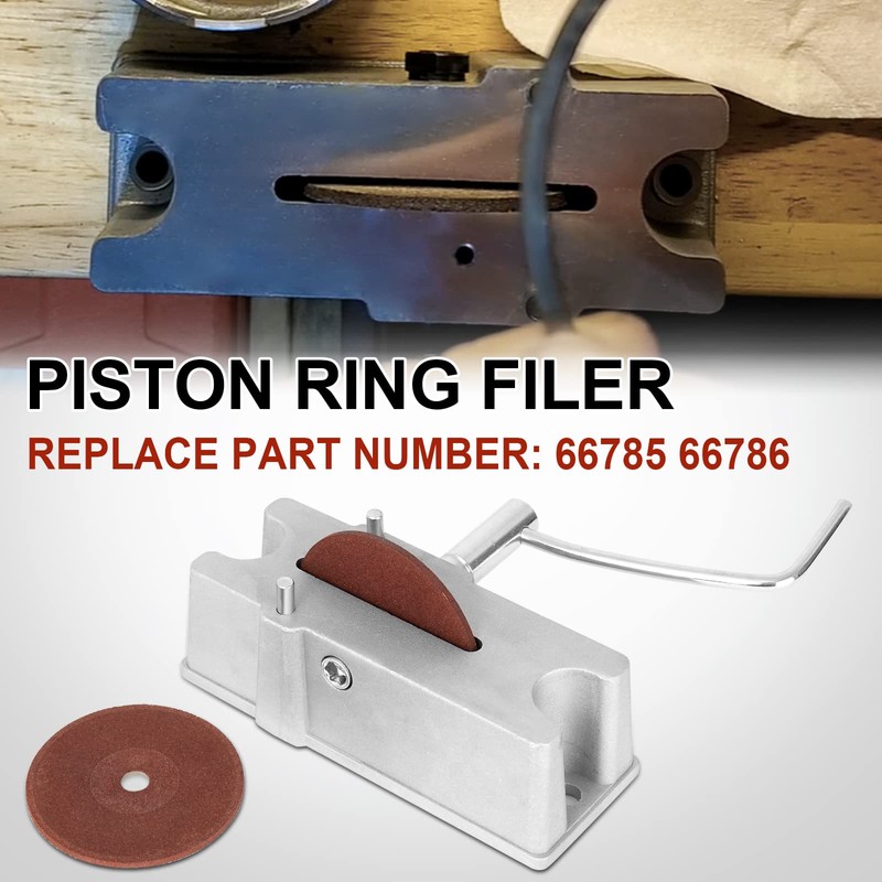 TEMSONE Piston Ring Cutting Wheel Filing Tool, Piston Ring Grinder,