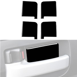 Glossy Black Inner Door Bowl Wrist Panel Cover Trim Stickers Car Interior PVC Accessories Decals Compatible with Toyota Tundra 2014 2015 2016 2017 2018 2019 2020 2021