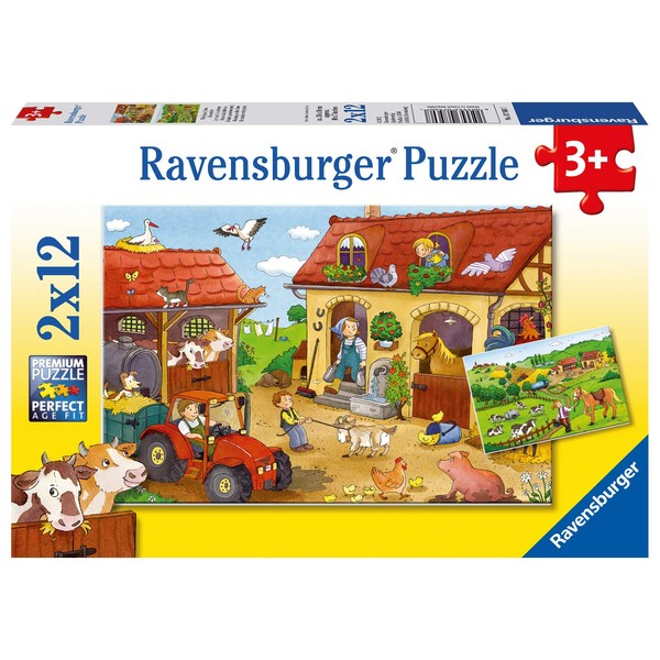 Ravensburger Working on The Farm Jigsaw Puzzle (2 x 12