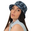 Stetson Denim Print Bucket Fabric Hat - Two-Tone Hat Made