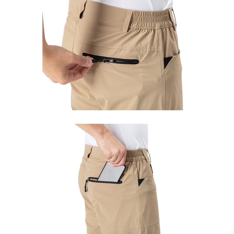 YSENTO Men's Golf Cargo Shorts Relaxed Fit Quick Dry Hiking