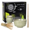Matcha Tea Set, Matcha Whisk Set, Bamboo Matcha Spoon, Ceramic