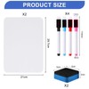 Small Whiteboard, 2PCS Double Sided Mini Whiteboard, 8.2x11.8 Inch A4