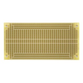 SB404 Solderable PC BreadBoard, 1 Sided PCB, Matches BB400 breadboards with Power Rails, 3.75 x 1.85in (95.3 x 47.0mm)
