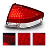 AmeriLite 4 Door/2 Door Led Taillights Red/Clear for Ford Focus