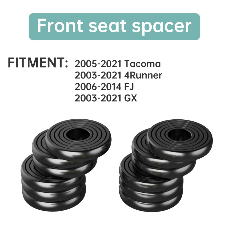 Premium Solid Front Seat Spacer, 0.25" to 1.5" Adjustable Seat