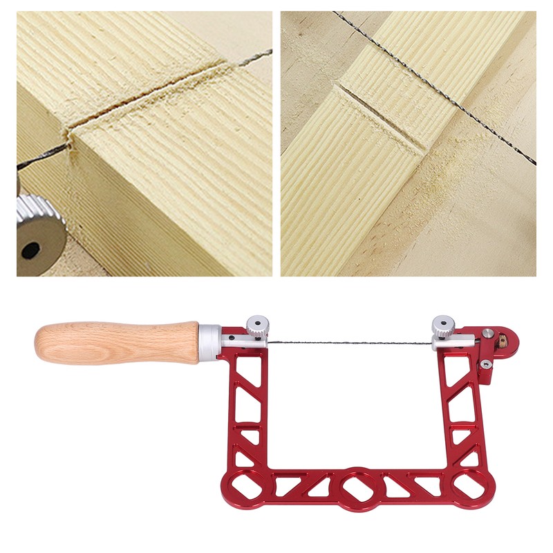 Mini Woodworking Hand Saw U Shape Wooden Handle Coping Saw