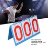Scoreboard Flipper, Portable 3-Digit Flip Scoreboard Tabletop Score Keeper for
