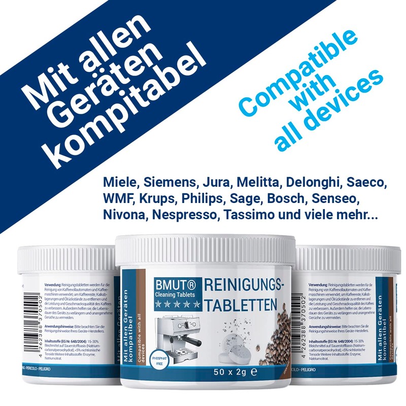 200 x 2 g Cleaning Tablets for Fully Automatic Coffee