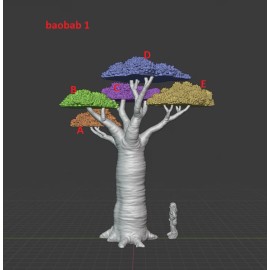 Wizards of the Coast Baobab Trees StoneAxe Miniatures D&D Dungeons and Dragons - Tree 3