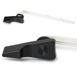 RAVINE Toilet Handle Replacement- American Standard Toilet Flush Handle with Elegant Design, Durable Toilet Flush Lever Front Mount - Easy to Install Toilet Bowl Handle Replacement (Black)