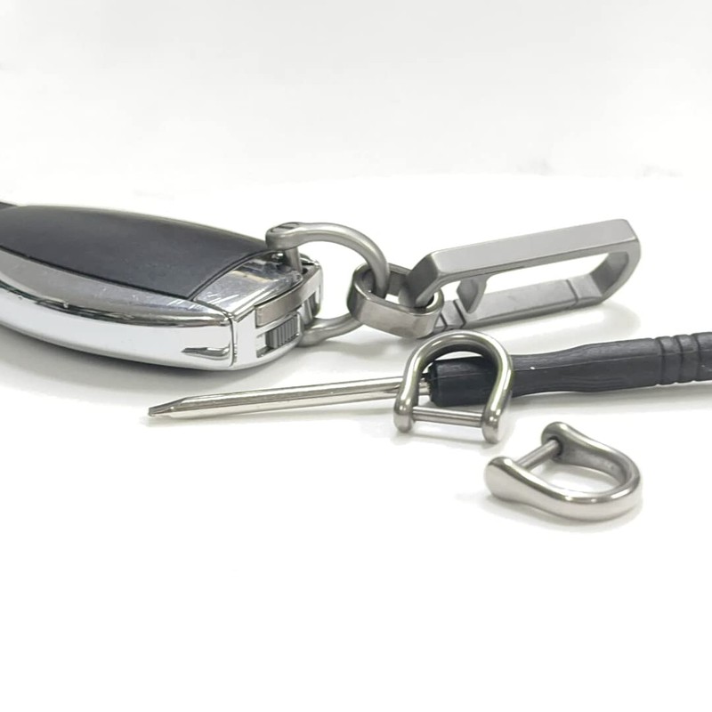 Kurohido Titanium D-Ring, Titanium Key Ring, Screwdriver Included, gloss (krak07)