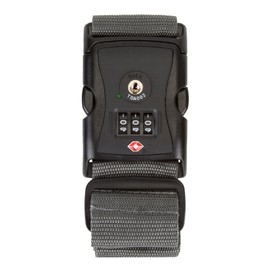 Travelon TSA Locking Luggage Strap, Gray