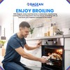 Broiler Pan for Oven Nonstick Porcelain Coated - 16.75” x