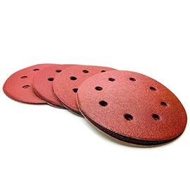 Pack of 20 8 Hole 180 mm Sanding Discs Strong AGB Sandpaper for Wall Sanders Ceiling Sanders Drywall Sanders Including 5 Sheets: 80/120/180/240 Total 20 Sheets