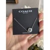 Coach New Coach New York Blue Gemstone Crystal Slider Bracelet