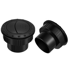 Gatuida 2 Pcs Dashboard Air Vent Exhaust Grille Round Black Air Conditioning Heater Vent Compatible with Garneck A1176