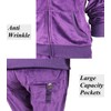 LeeHanTon Womens Jogging Suits Warm Up Velour Outfit Sets Zipper