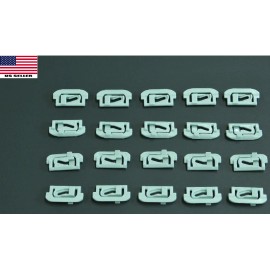 Online Auto Supply Buick Regal Windshield & Rear Window Trim Molding Clips- 1978-1987- 20 pcs- #024