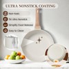 Kikcoin 16Pcs Pots and Pans Set Nonstick Ceramic Cookware Sets