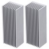 2Pcs Cooling Fins Aluminum Heat Radiator Heatsink Kit for Electronic