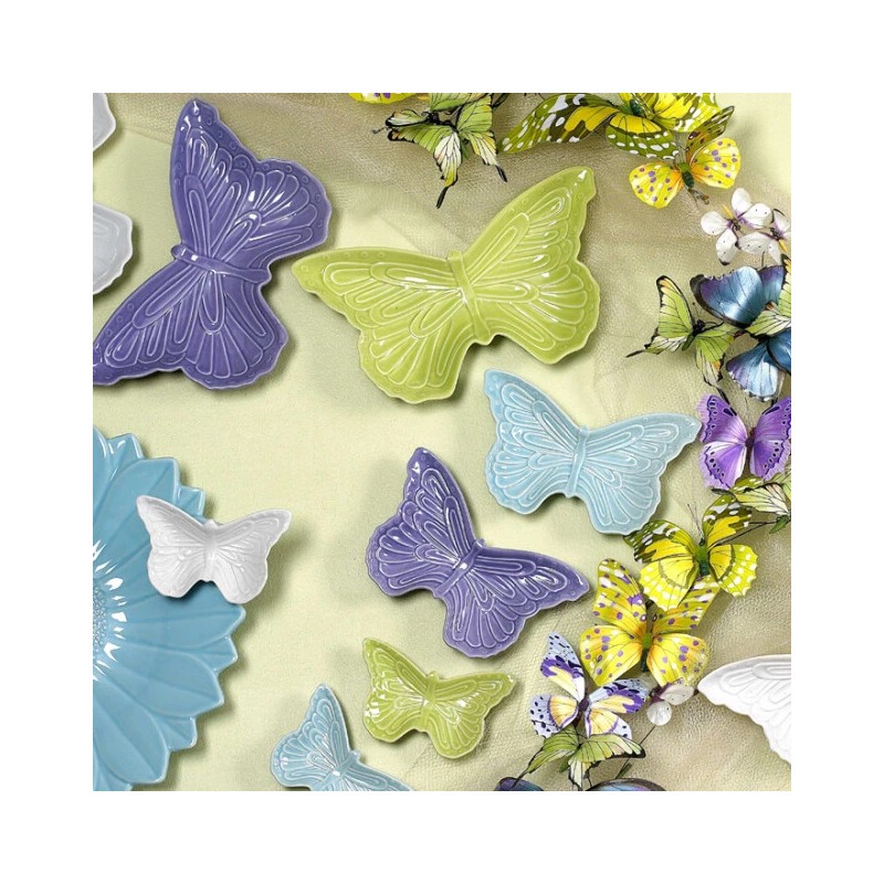 Andrea by Sadek NEW Andrea by Sadek Aqua Porcelain Butterfly