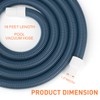 OSMOFUZE Pool Vacuum Hose, Heavy Duty Manual Swimming Pool Cleaner