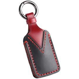 [smasol] WR-V Key Cover, Freed, Genuine Leather, New Fit 4, Key Cover, Civic Vezel, Motorcycle, PCX125, JK05, PCX160, KF47, JK03 Key Case, Black / 4 Button