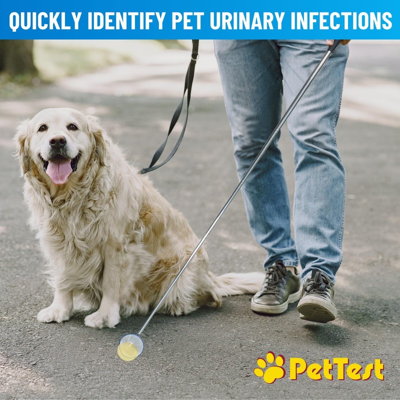 PetTest i-Catch Telescoping Dog Urine Catcher, 45-inch Extendable Dog Pee