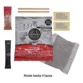 Café Cafiver Coffee Kit Hotelero, Airbnb (75 Piezas)