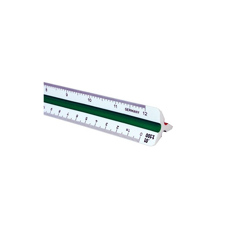 ALVIN, Metric Triangular Scale, Multipurpose Drafting Ruler for Drawing, Planning,