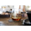 Lind DNA Monstera 989965 Glass Coaster Recycled Leather Nupo Dark