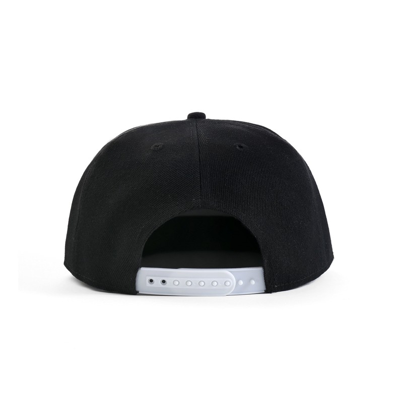 True Heads Moustache Black Snapback Baseball Cap
