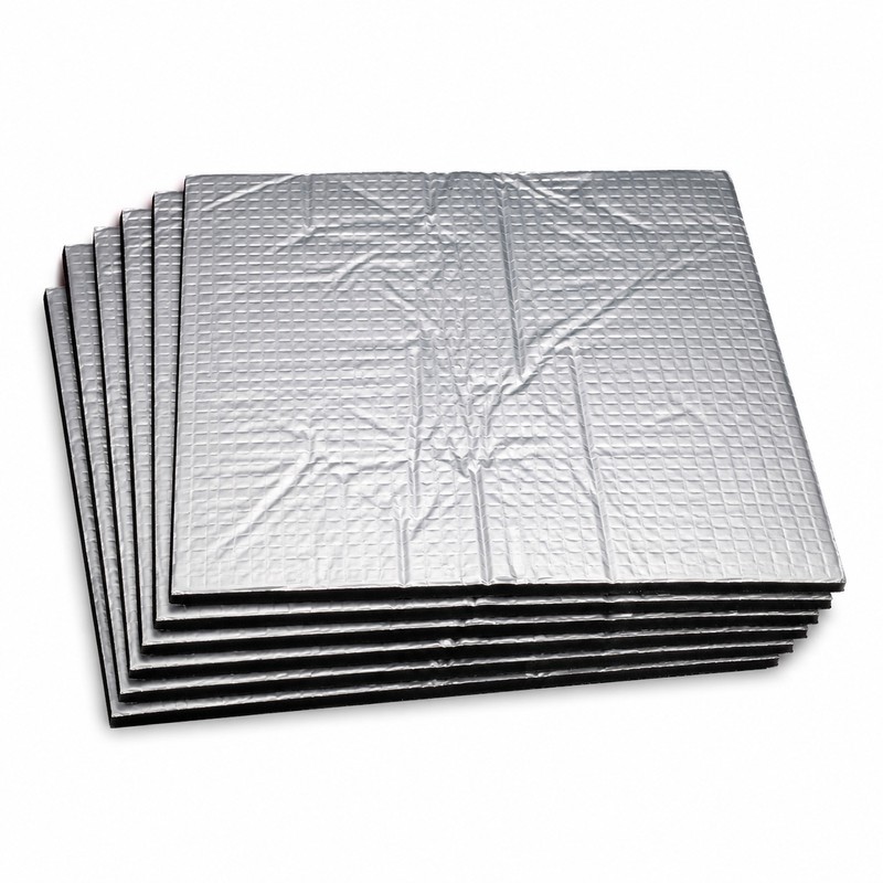 10-Pack 5mm Car Sound Deadening Mats, 9.84 × 7.09-Inch Foil