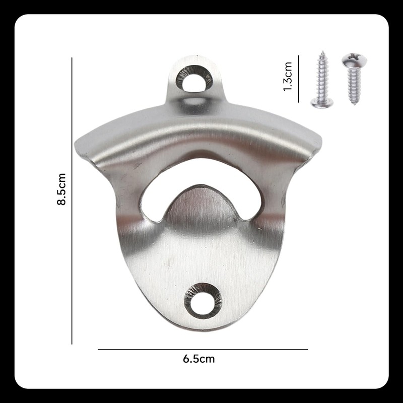 1 Piece Stainless Steel Bottle Opener, Durable Bottle Cap Opening