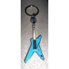 Unbranded GUITAR BLUE KEYCHAIN