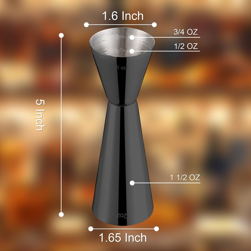 Briout Jigger for Bartending, Double Cocktail Jigger Japanese Premium 304