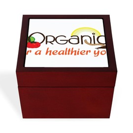 CafePress for A Healthier You Memory Keepsake Jewelry Box, 5"x5"x3.75"