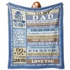 Paayna Gift for Dad from Daughter Son Flannel Throw Blanket,