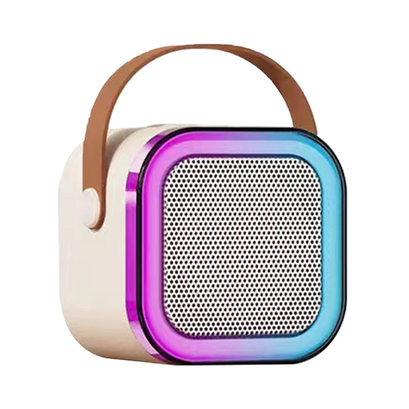 Mini Karaoke Machine Karaoke Speaker with Wireless Microphone Light Effects