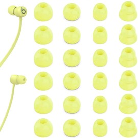 JNSA Replacement for Beats Flex Eartips Ear tip Ear Cap, Yellow, S/M/L/Double Flange Silicone Ear Tips 4 Size 12 Pairs Yellow 23