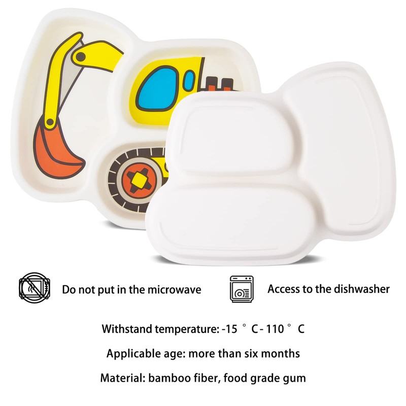 Kids Tableware Set, Included Plate Bowl Cup Fork and Spoon