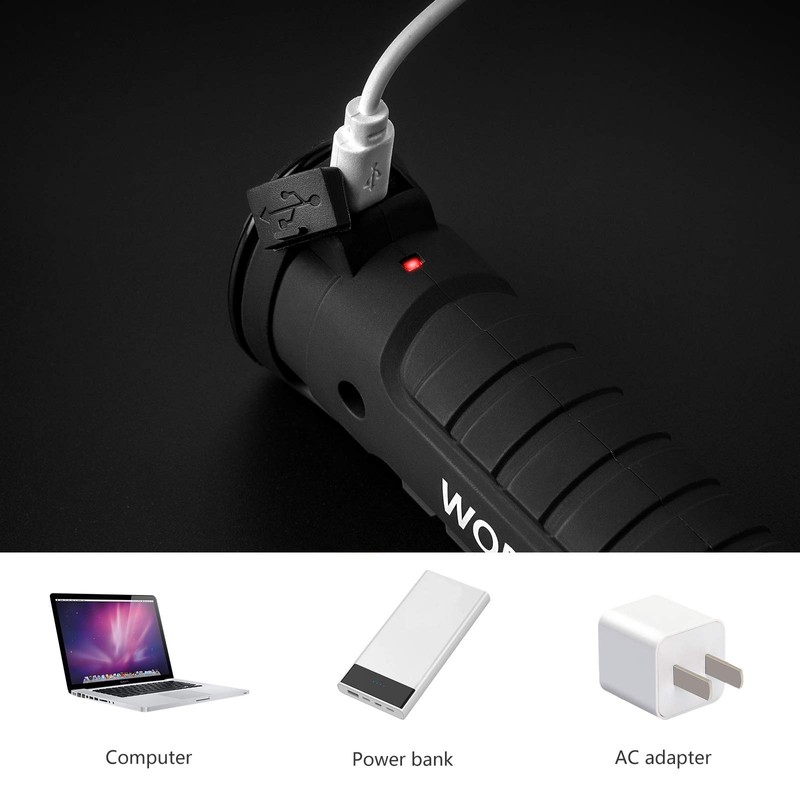 Lmaytech Gifts for Men 3Pack LED Flashlight, Rechargeable Work Lights