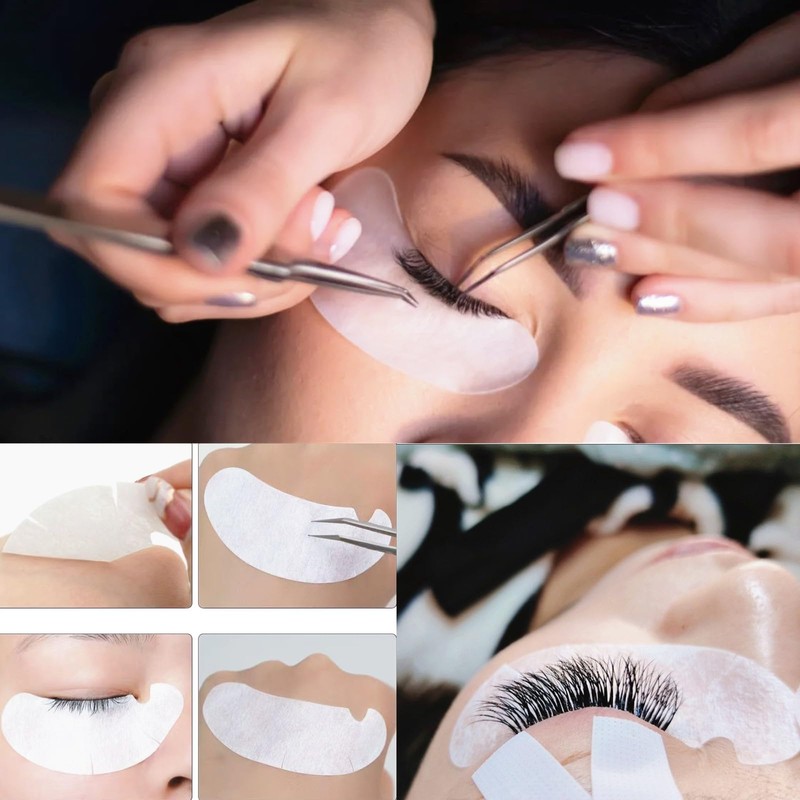 Eyelash Extensions Under Eye Gel Pads 50 Pairs U-Shape Lint-Free