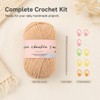 Nissary Soft Chenille Yarn Crochet Kit 4x50g