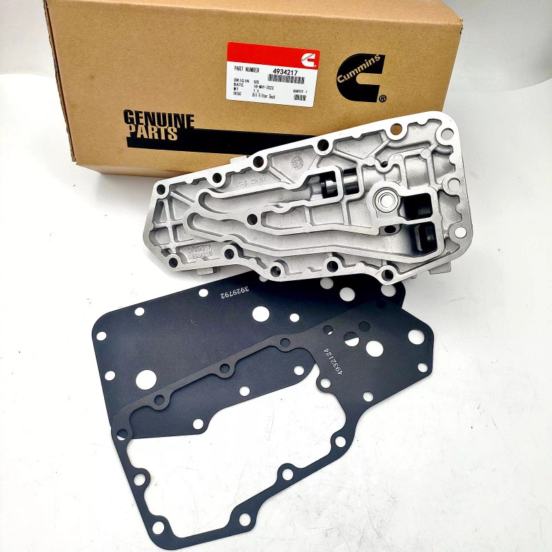 Cummins NEW Oil Filter Mount Housing W/Gaskets For 89-02 Dodge