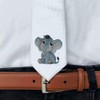 Azeeda 'Cute Baby Elephant' White Tie/Necktie with Gift Box (AT00022917)